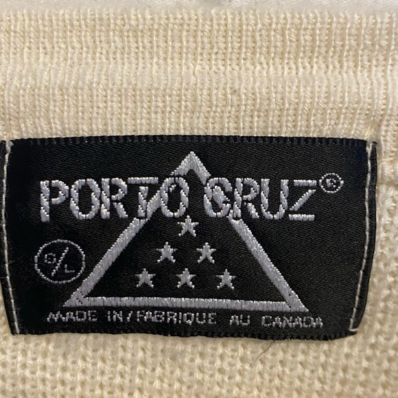 Porto Cruz Vintage 80s Sweater V-neck Purple Size Large - Picture 2 of 7